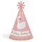Big Dot of Happiness Swan Soiree - Cone Happy Birthday Party Hats for Kids and Adults - Set of 8 (Standard Size)
